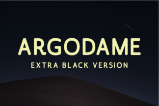 Argodame Extra Black Font