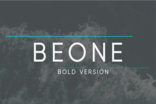 Beone Bold: A Modern Sans Serif for Minimal Branding