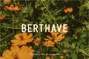 Berthave: A Modern Font for Creative Projects