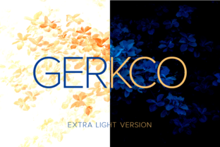 Gerkco Extra Light Font