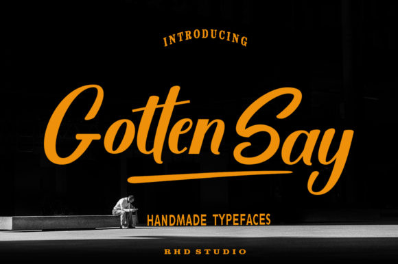 Gotten Say: A Bold Serif Font for Modern Design
