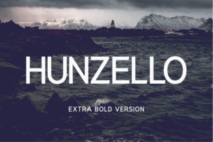Hunzello Extra Bold Font