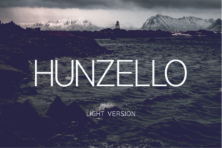 Hunzello Light: A Clean Font for Creative Projects