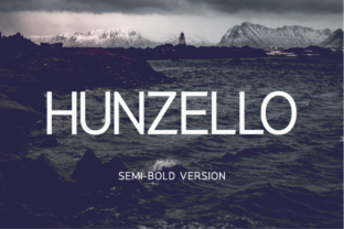 Hunzello Semi-Bold Font