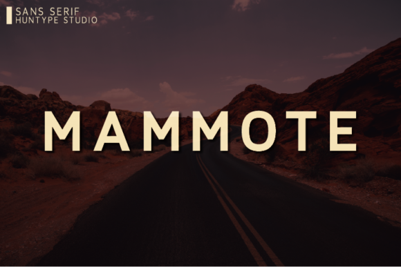 Mammote: A Modern Sans Serif Font