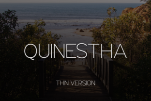 Quinestha Thin Font for Editorial Design