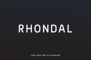 Rhondal: A Modern Sans Serif Font for Crafters