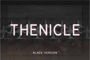 Thenicle Black: A Stylish Sans Serif
