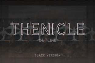 Thenicle Outline Black: A Font for Impact