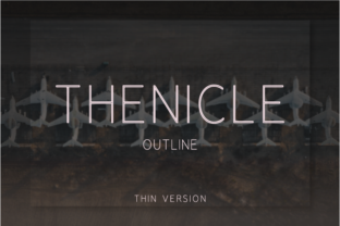 Thenicle Outline Thin: A Font for Clear Campaigns